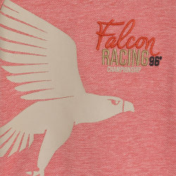 تي شيرت أحمر من قماش مضلع...